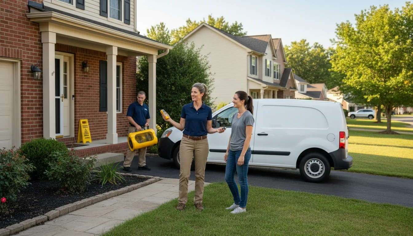 Residential water damage restoration in Sprankle Mills, PA